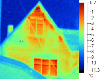 Infrared photo of the building